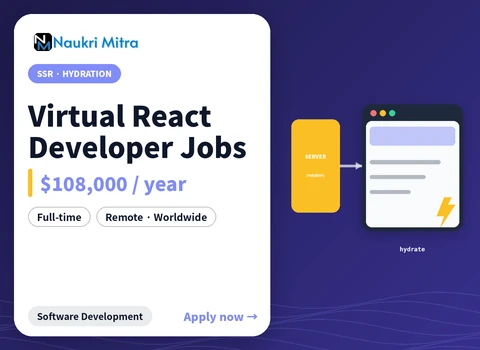 Virtual React Developer Jobs