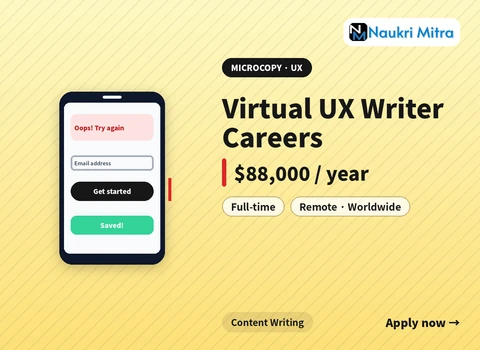 Virtual UX Writer Careers