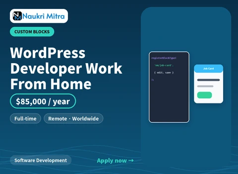 WordPress Developer Work From Home