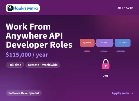 Work From Anywhere API Developer Roles