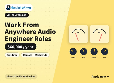 Work From Anywhere Audio Engineer Roles