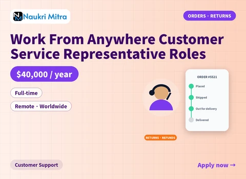 Work From Anywhere Customer Service Representative Roles