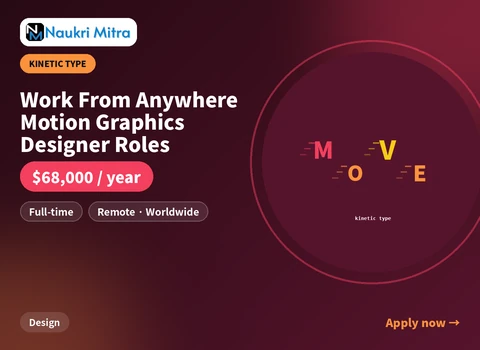 Work From Anywhere Motion Graphics Designer Roles
