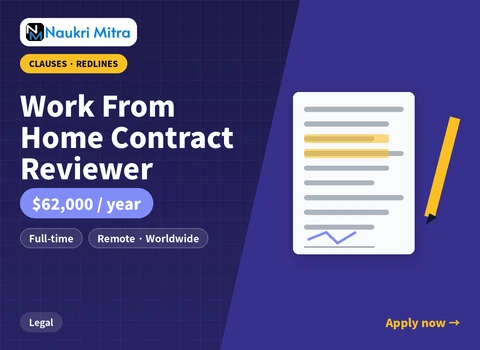 Work From Home Contract Reviewer
