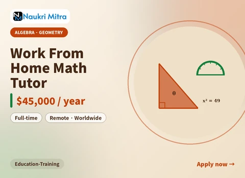Work From Home Math Tutor