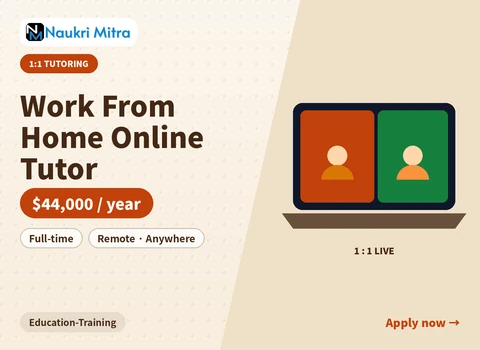 Work From Home Online Tutor