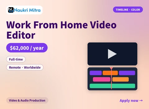 Work From Home Video Editor