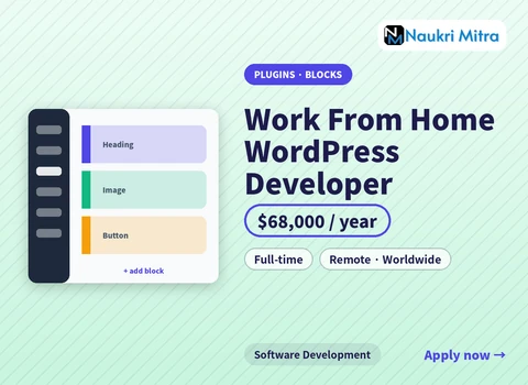 Work From Home WordPress Developer
